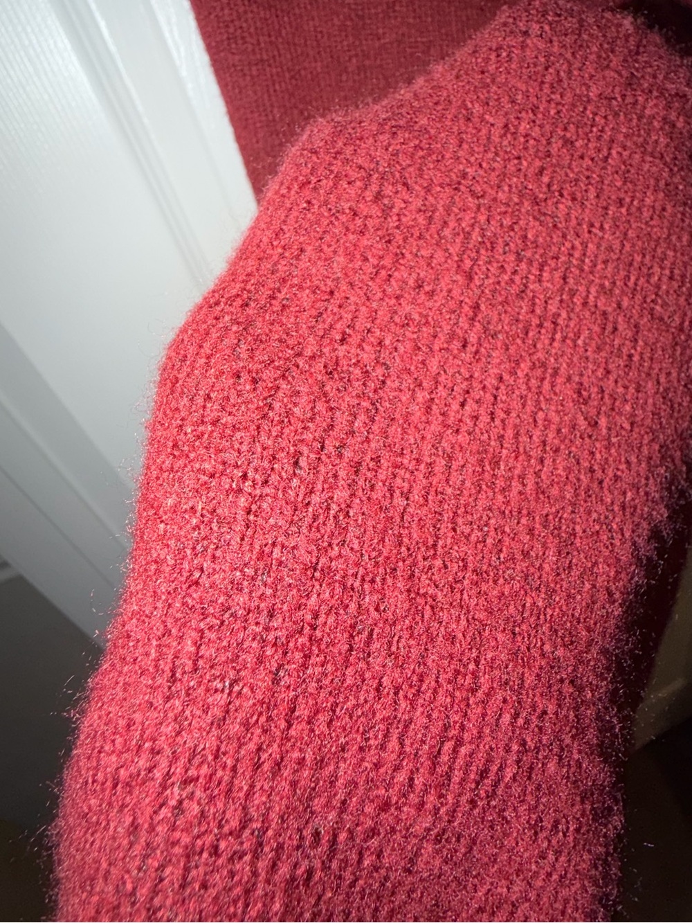 Oner Active Maroon Wide-Leg Knit Sweatpants - Picture 10 of 10
